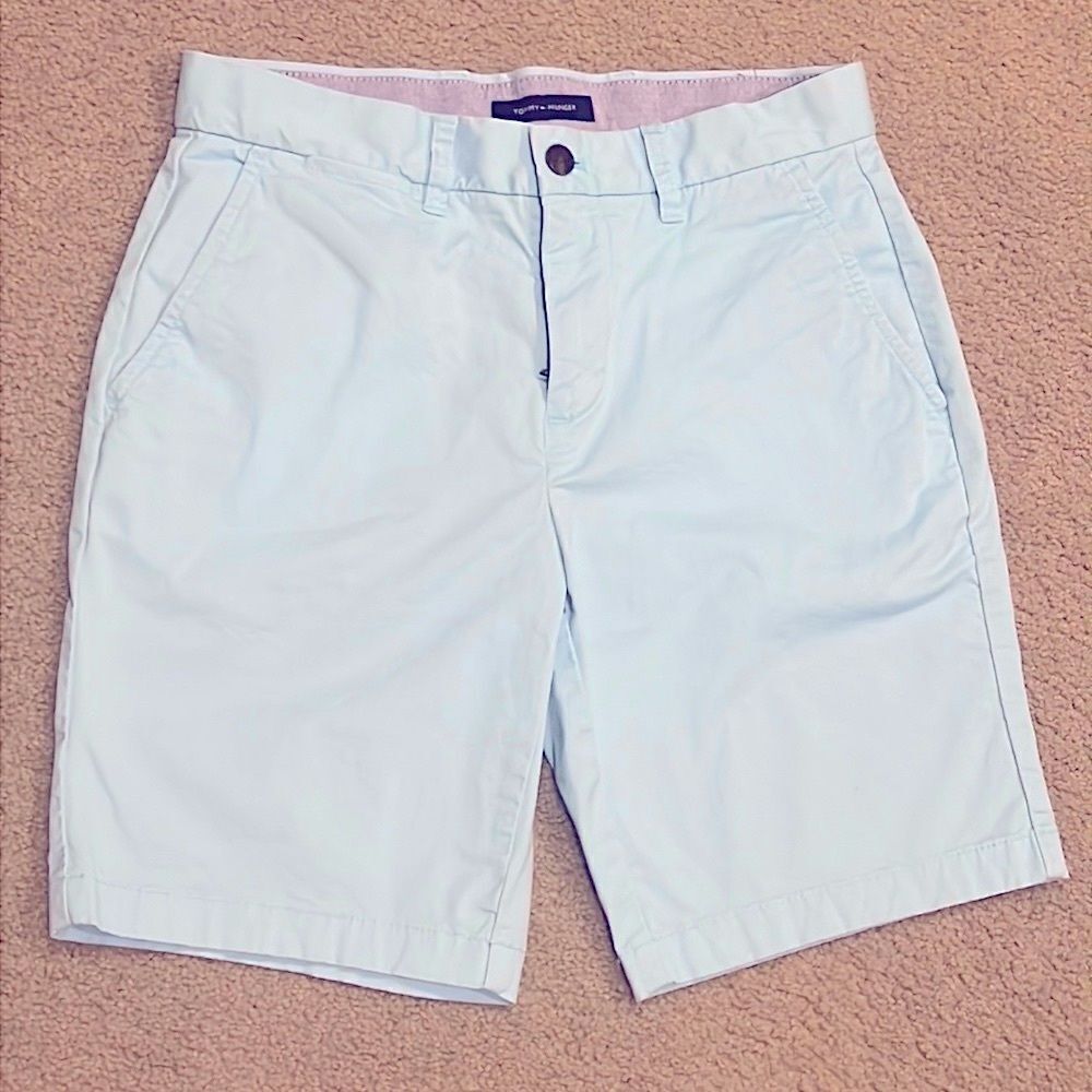 Tommy Hilfiger shorts size 30. Great condition. Light blue color